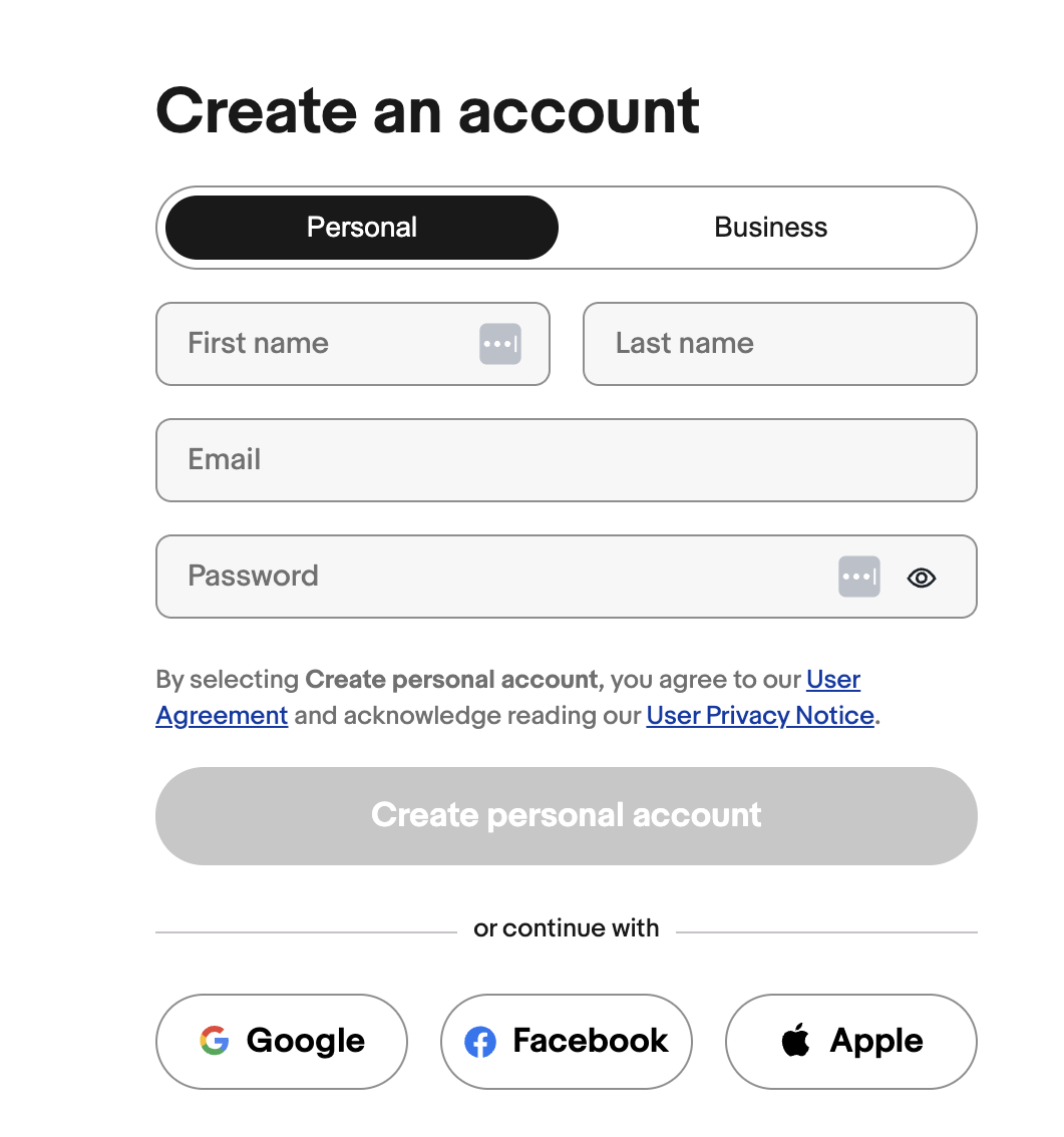 Set Up Your eBay Account